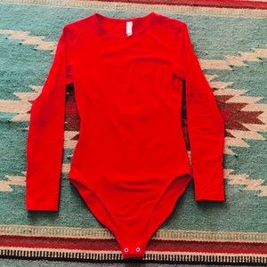 American Apparel Long Sleeved Bodysuit